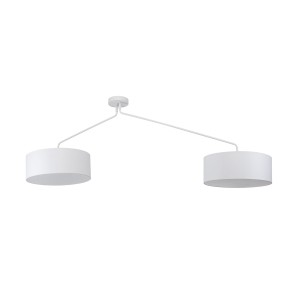 Biała lampa sufitowa do salonu regulowana podwójna 6xE27 FALCON