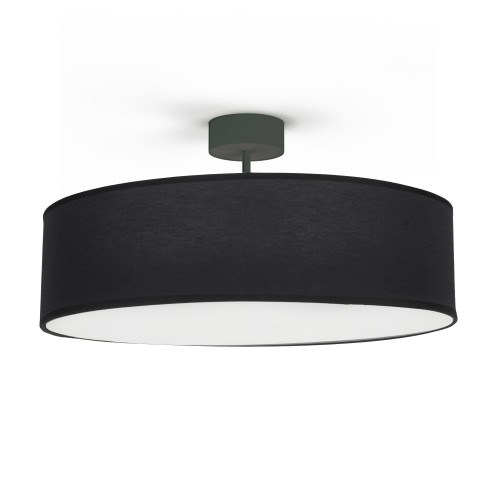LAMPAMI - lampa do salonu, lampa sufitowa do nowoczesnego salonu, czarna lampa sufitowa okrągła