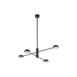  Minimalistyczna lampa sufitowa wisząca czarna 4xGX53 ORBIT