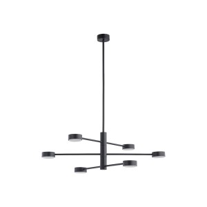 Minimalistyczna lampa sufitowa wisząca czarna 6xGX53 ORBIT 