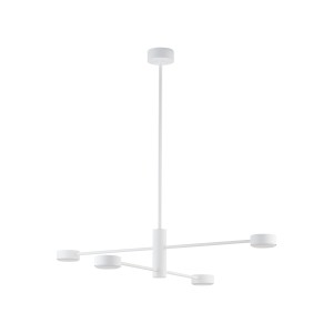 Minimalistyczna lampa sufitowa wisząca biała 4xGX53 ORBIT 