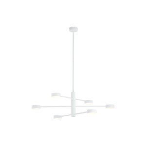 Minimalistyczna lampa sufitowa wisząca biała 6xGX53 ORBIT 