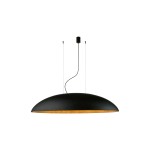 Duża lampa wisząca nowoczesna czarna ze złotym, długość 250 cm CANOE