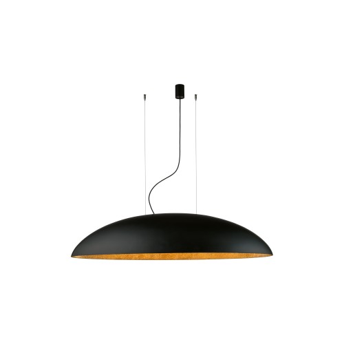 LAMPAMI - duża lampa nowoczesna, nowoczesna lampa wisząca do salonu, czarna lampa wisząca duża