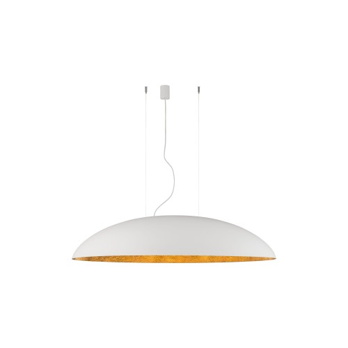 LAMPAMI - duża lampa nowoczesna, nowoczesna lampa wisząca do salonu, biała lampa wisząca duża