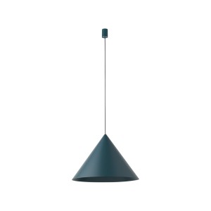 Zielona lampa wisząca metalowa duża ZENITH L