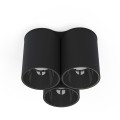 LAMPAMI - tuby sufitowe czarne, potrójna lampa sufitowa czarna, czarna lampa tuby sufitowe, lampa do kuchni