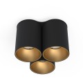 LAMPAMI - tuby sufitowe czarne, potrójna lampa sufitowa czarna, czarna lampa tuby sufitowe, lampa do kuchni