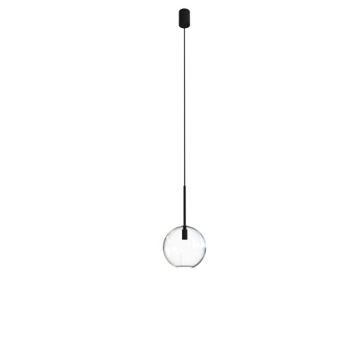 LAMPAMI - lampa wisząca kule przezroczyste, lampa wisząca do sypialni, nowoczesna lampa do salonu, lampa kula wisząca