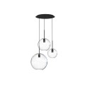 LAMPAMI - lampa wisząca kule przezroczyste, lampa wisząca do sypialni, nowoczesna lampa do salonu