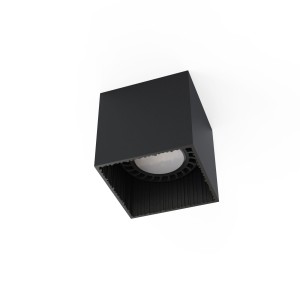 Lampa biurowa sufitowa czarna 1xGU10 GROOVE 