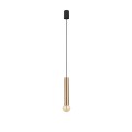 LAMPAMI - złota tuba wisząca, lampa wisząca złota, lampa nad stół, złota lampa tuba wisząca