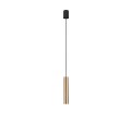 LAMPAMI - złota tuba wisząca, lampa wisząca złota, lampa nad stół, złota lampa tuba wisząca