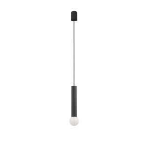 Lampa tuba sufitowa czarna BATON
