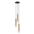 LAMPAMI - złote tuby wiszące, lampa wisząca złota, lampa nad stół, złota lampa tuby wiszące