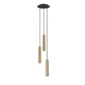 LAMPAMI - złote tuby wiszące, lampa wisząca złota, lampa nad stół, złota lampa tuby wiszące