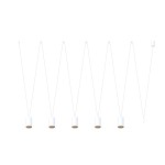 Nowoczesna lampa wisząca biała ze złotym 122 cm 5xGU10 MORE TONE 