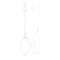 LAMPAMI - lampa wisząca kule przezroczyste szkic