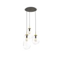 LAMPAMI - lampa wisząca kule przezroczyste, lampa wisząca do sypialni, nowoczesna lampa do salonu
