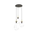 LAMPAMI - lampa wisząca kule przezroczyste, lampa wisząca do sypialni, nowoczesna lampa do salonu