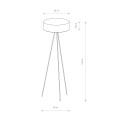 LAMPAMI - lampa szara podłogowa szkic