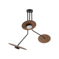 LAMPAMI - lampa z drewna, nowoczesna lampa sufitowa, lampa do salonu, potrójna lampa nowoczesna