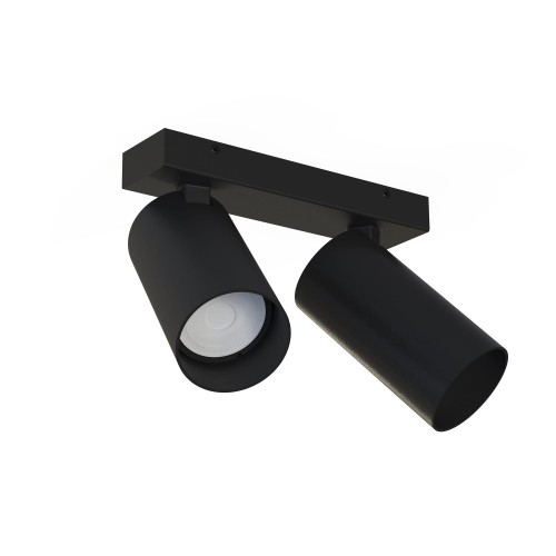 LAMPAMI - lampa sufitowa czarna, lampa sufitowa podwójna, nowoczesna lampa do salonu czarna