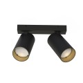 LAMPAMI - lampa sufitowa czarna, lampa sufitowa podwójna, nowoczesna lampa do salonu czarna