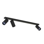 Lampa sufitowa potrójna czarna listwa 70 cm 3xGU10 MONO