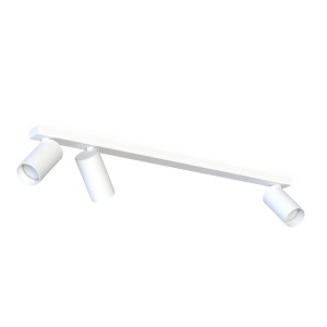 Lampa sufitowa potrójna biała listwa 70 cm 3xGU10 MONO 