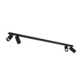 LAMPAMI - lampa sufitowa czarna, lampa do salonu listwa oświetleniowa, nowoczesna lampa do salonu czarna