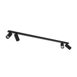 Lampa sufitowa czarna listwa 118 cm 4xGU10 MONO 