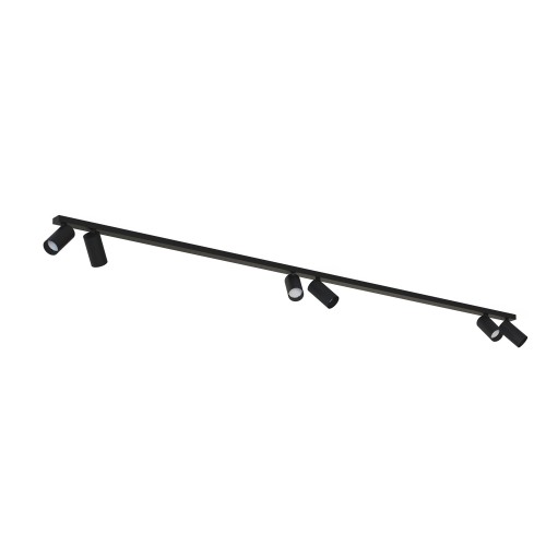 LAMPAMI - lampa sufitowa czarna, lampa do salonu listwa oświetleniowa, nowoczesna lampa do salonu czarna