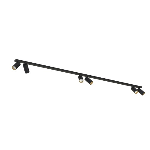 LAMPAMI - lampa sufitowa czarna, lampa do salonu listwa oświetleniowa, nowoczesna lampa do salonu czarna