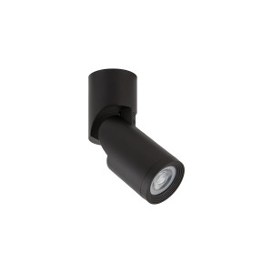 Pojedyncza lampa punktowa czarna regulowana 1xGU10 MIKE