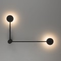 LAMPAMI - nowoczesna lampa ścienna czarna, kinkiet do salonu, kinkiet nowoczesny czarny, czarny kinkiet