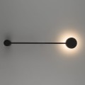 LAMPAMI - lampa ścienna czarna, kinkiet do salonu, kinkiet nowoczesny czarny, czarny kinkiet