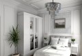 LAMPAMI - lampa wisząca kryształki czarna, lampa pojedyncza wisząca, lampa do salonu, żyrandol do salonu