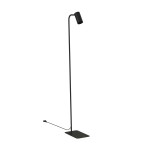 Czarna lampa podłogowa nowoczesna metalowa 1xGU10 MONO