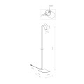 LAMPAMI - lampa czarna podłogowa szkic