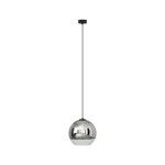 Srebrna lampa wisząca glamour 150 cm GLOBE PLUS M
