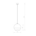 LAMPAMI - lampa wisząca kule szkic