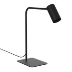 Czarna lampka gabinetowa nowoczesna metalowa 1xGU10 MONO 