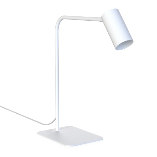 LAMPAMI - lampka biała stołowa, lampka do sypialni, lampka nowoczesna na biurko, lampa stołowa nowoczesna