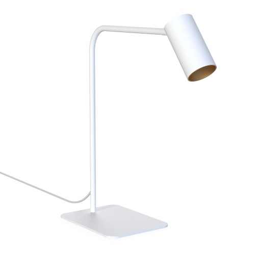 LAMPAMI - lampka biała stołowa, lampka do sypialni, lampka nowoczesna na biurko, lampa stołowa nowoczesna