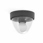 Lampa zewnętrzna czarna IP44 1xE27, plafon na elewację NOOK