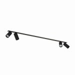 Lampa sufitowa czarna listwa podtynkowa 118 cm 4xGU10 MONO SURFACE