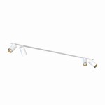 Lampa sufitowa biała ze złotym listwa podtynkowa 118 cm 4xGU10 MONO SURFACE 
