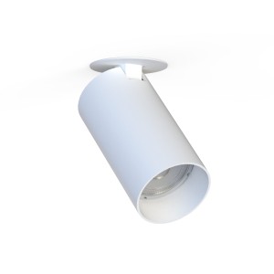 Lampa sufitowa pojedyncza biała punktowa podtynkowa 1xGU10 MONO SURFACE 