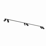 Lampa sufitowa czarna listwa podtynkowa 200 cm 6xGU10 MONO SURFACE 